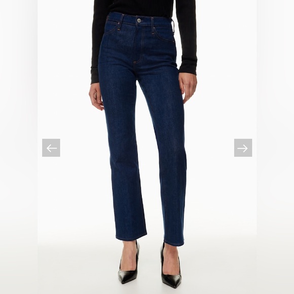 Denim Forum Dark Wash Cowgirl High Rise Boot 30L Bootcut Jeans- 31 - Picture 2 of 10